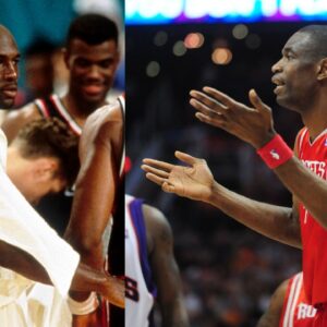Michael Jordan's Son Marcus Digs Up Iconic Footage of Dikembe Mutombo Smack Talking His Father