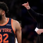 Karl-Anthony Towns (L) and Tom Thibodeau (R)