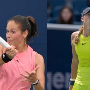 Daria Kasatkina (L) and Mirra Andreeva (R)