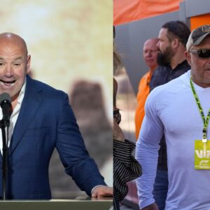 Dana White (L) and Joe Rogan (R)