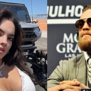 Nina Marie Daniele (L) and Conor McGregor (R)