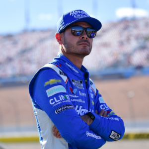 NASCAR Cup Series driver Kyle Larson (5) during qualifying for the South Point 400 at Las Vegas Motor Speedway.