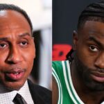 Stephen A. Smith and Jaylen Brown