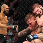 Khamzat Chimaev (L) Khabib Nurmagomedov (R)