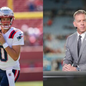 Drake Maye, Troy Aikman