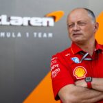 Frederic Vasseur Scuderia Ferrari HP, Team Principal in front of McLaren pit wall, USA, Formula 1 World Championship, Pirelli Grand Prix of the United States of America, Circuit of the Americas Austin, Sprint Race