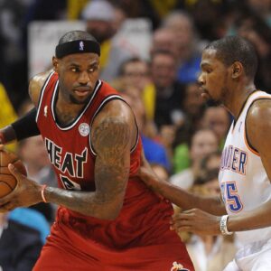 LeBron James and Kevin Durant in 2013