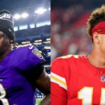 Lamar Jackson (left) Patrick Mahomes (right)