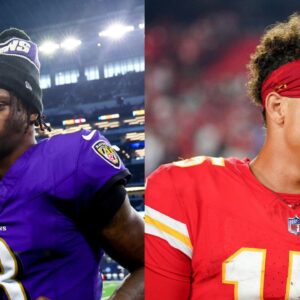 Lamar Jackson (left) Patrick Mahomes (right)