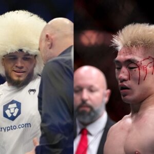 Umar Nurmagomedov (L) and Yong Sadong (R)