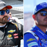 (L-R) Austin Dillon and Kyle Larson