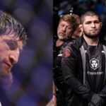 Magomeed Ankalaev (L) Khabib Nurmagomedov (R)