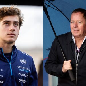 Franco Colapinto (L) and Martin Brundle (R)