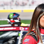 NASCAR Xfinity Series driver Hailie Deegan (07) before the Alsco Uniforms 302 at Las Vegas Motor Speedway.