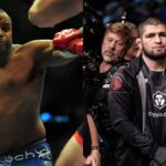 Daniel Cormier (L) and Khabib Nurmgomedov (R)