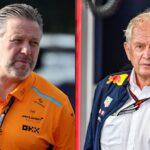 Zak Brown(L) and Helmut Marko(R)