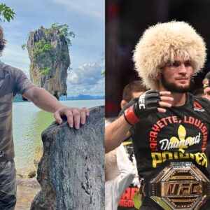 Sharaputdin Magomedov (L) and Khabib Nurmagomedov (R)