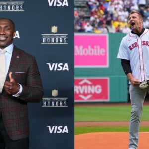 Shannon Sharpe(L) and Rob Gronkowski(R)