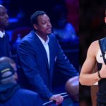 Kevin Garnett and Paul Pierce (L), Donte DiVincenzo (R).