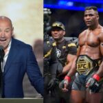Dana White (L) Francis Ngannou (R)