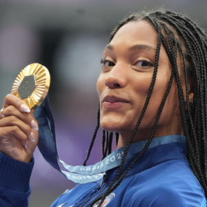 "My Gold is Peeling": Tara Davis-Woodhall Addresses Paris Olympics' Medal Quality