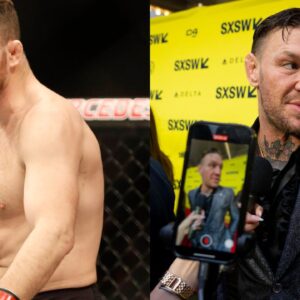 Michael Bisping (L) and Conor McGregor (R)