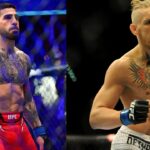 Ilia Topuria (L) and Conor McGregor (R)