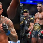 Renato Moicano (L) and Francis Ngannou (R)