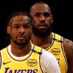 Bronny and LeBron James