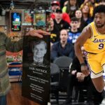 Dan Patrick(L) and Bronny James(R)