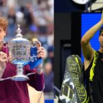 Jannik Sinner (L), Carlos Alcaraz (R)