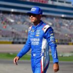 NASCAR Cup Series driver Kyle Larson (5) during qualifying for the South Point 400 at Las Vegas Motor Speedway.