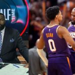 Kendrick Perkins (L) and Kevin Durant (R)