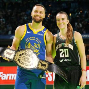 Stephen Curry and Sabrina Ionescu