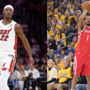 Jimmy Butler (L), Trevor Ariza (R)