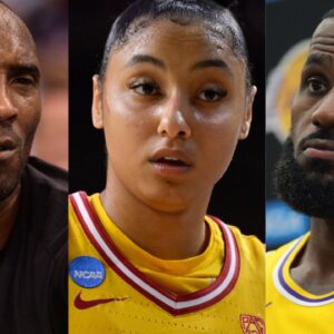 Kobe Bryant, JuJu Watkins and LeBron James