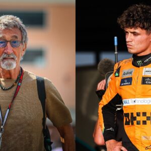 Eddie Jordan (L) and Lando Norris (R)