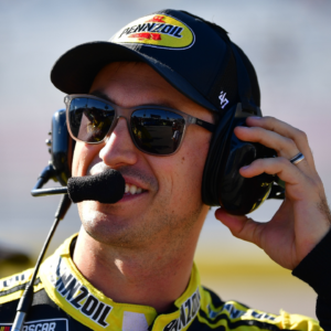 NASCAR Cup Series driver Joey Logano (22) during qualifying for the South Point 400 at Las Vegas Motor Speedway.
