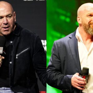 Dana White (L), Paul Levesque (R)