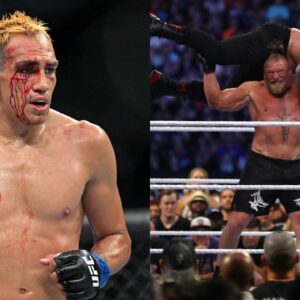 Tony Ferguson (L) Brock Lesnar (R)