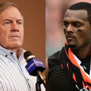 Bill Belichick and Deshaun Watson