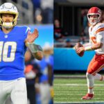 Justin Herbert and Patrick Mahomes