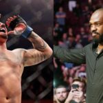 Tom Aspinall (L) and Jon Jones (R)