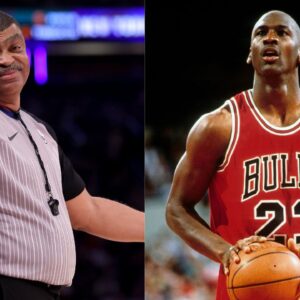 Tony Brothers (L) and Michael Jordan (R)