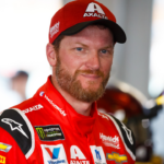 NASCAR Cup Series driver Dale Earnhardt Jr during practice for the Ford EcoBoost 400 at Homestead-Miami Speedway.