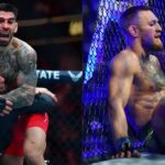 Ilia Topuria (L) and Conor McGregor (R)