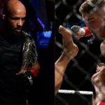 Demetrious Johnson (L), Tom Aspinall (R)