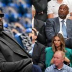 Shaquille O'Neal (L) and Alonzo Mourning (R)