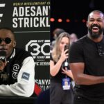 Israel Adesanya (L), Jon Jones (R)