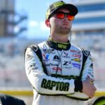 Oct 19, 2024; Las Vegas, Nevada, USA; NASCAR Cup Series driver William Byron (24) during qualifying for the South Point 400 at Las Vegas Motor Speedway. Mandatory Credit: Gary A. Vasquez-Imagn Images